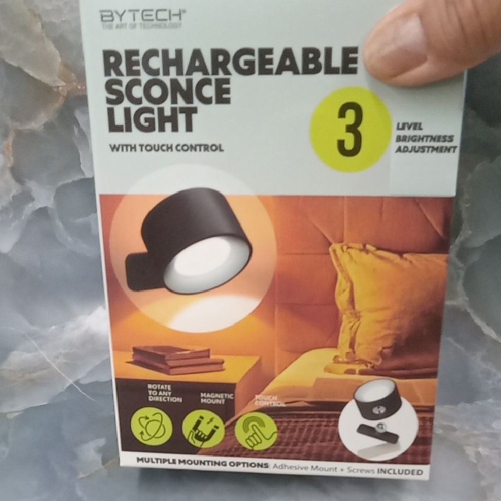 Black Reading Light for Tablets with Adjustable Brightness
